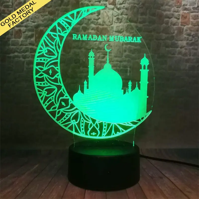 Ramadan Lantaarn Meest Verkocht Product Ramadhan Decoraties 2024 3d Islam Kerklichten Eid Mubarak Ramadan Lantaarns Te Koop