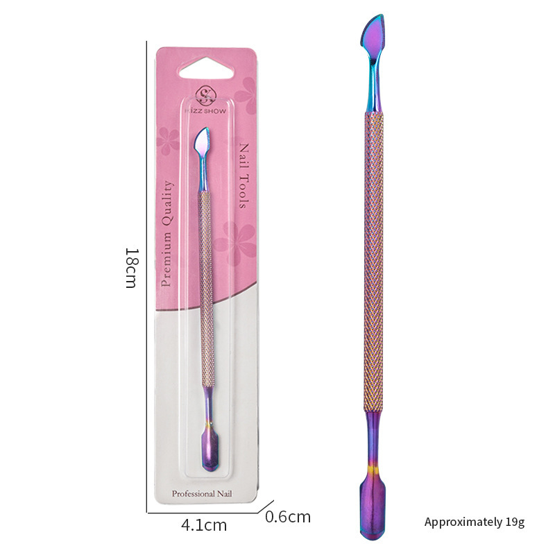 Double-headed dead skin steel push-color titanium
