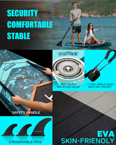 Weihai تصنيع MYBOAT لوح مخصص 34 "واسع جدا لوح صيد محمول لوح ركوب الأمواج - Product Image 6