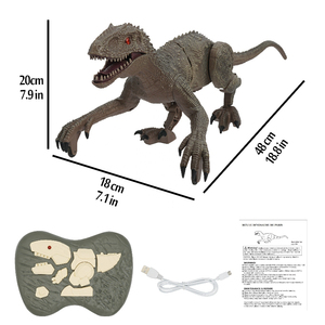 ZG B/O uzaktan kumandalı Robot RC dinozor oyuncaklar simüle yürüyüş salıncak radyo kontrol oyuncak uzaktan kumanda dinozor sesleri ile - Product Image 5