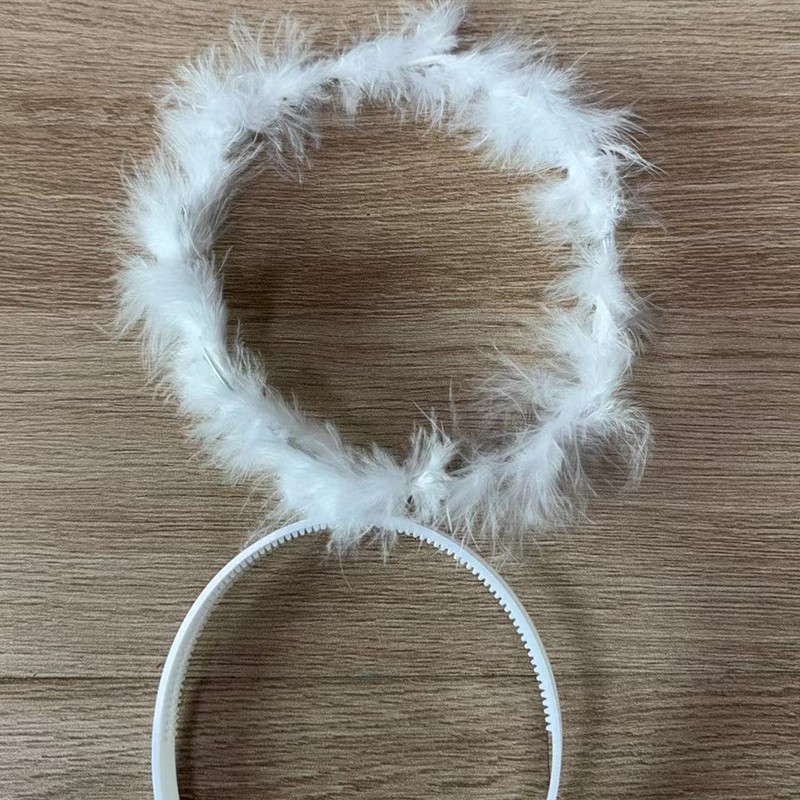Boucle tête d'ange blanche (sans argent)