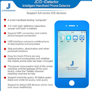 JC idecector rilevatore di telefono intelligente Tester di guasto di supporto Full Series IOS dispositivi per la lettura di iPhone di scrittura dei dati sottostanti - Product Image 1
