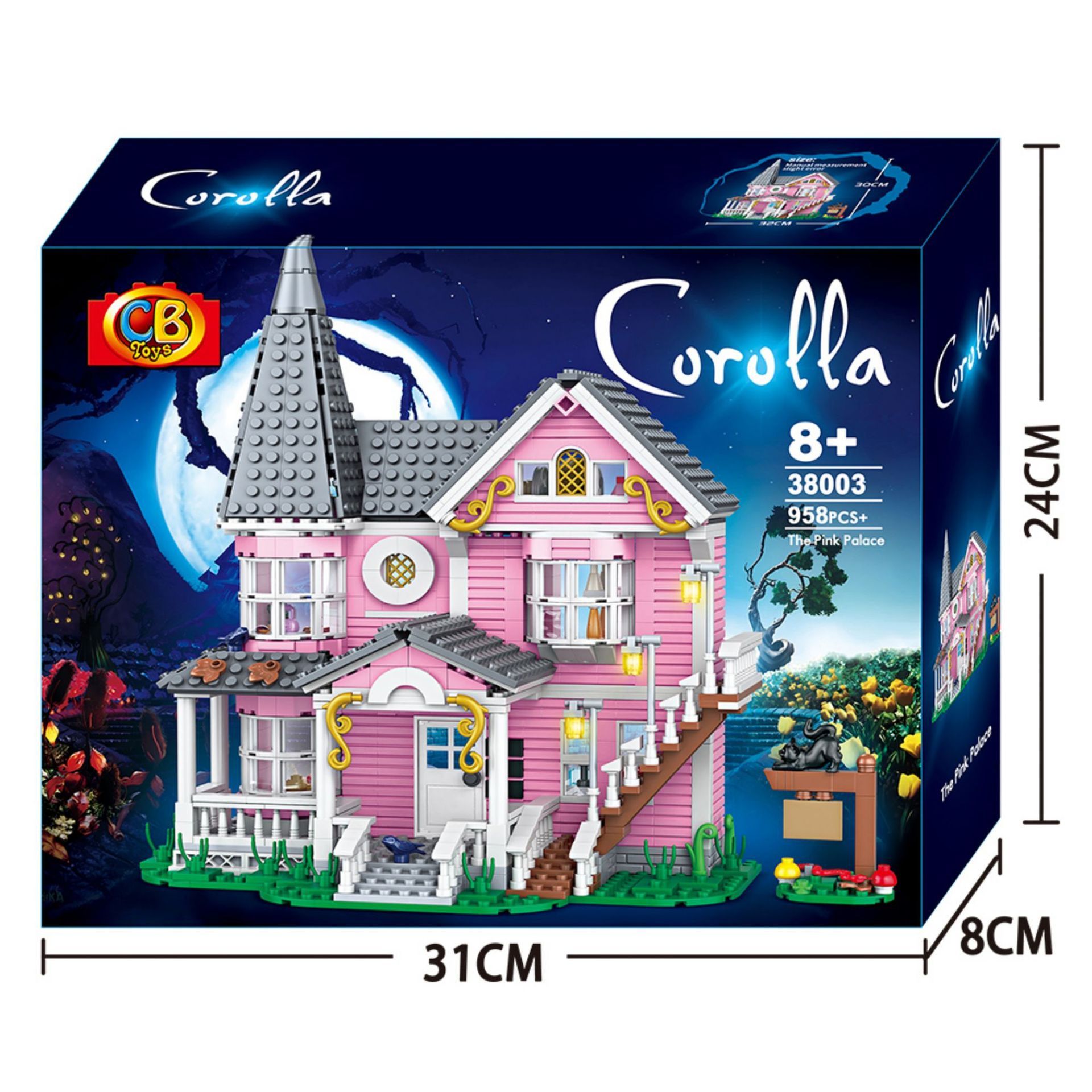 Nouveau 38003 château rose 958 pièces en boîte
