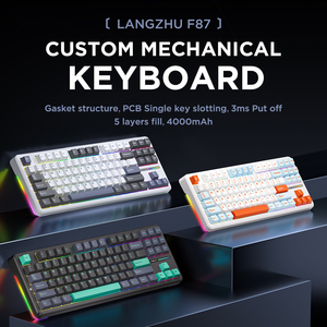AULA F87 Pro Benutzer definierte RGB-beleuchtete 87-Tasten-USB-Wireless-Gaming-Tastatur DIY Mechanische Dichtung struktur Mini-Computer Verwendung Neu