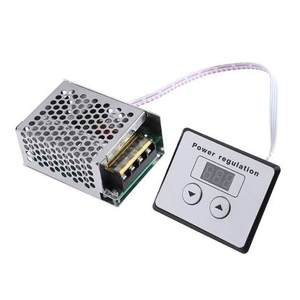AC 220V 4000W <strong>SCR</strong> Thyristor Digital <strong>Control</strong> <strong>SCR</strong> Voltage Regulator Speed <strong>Control</strong> Dimmer Thermostat - Product Image 1