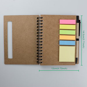 GemFully b2binchina Linda mini nota papel Kraft cuaderno diario planificador libro diario libro para escribir notas