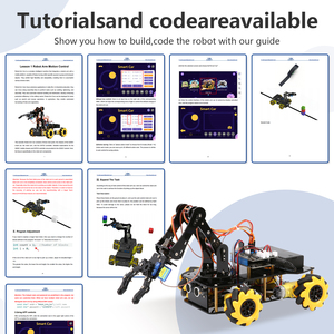 Robotlinking ESP32 programmabile Smart Car kit 5DOF Robot braccio Robot educativo Robot braccio braccio per Arduino