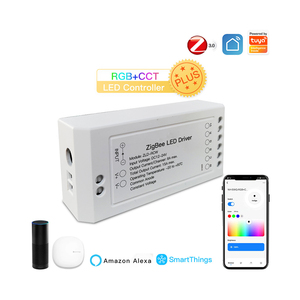 Светодиодный контроллер ZigBee RGB Plus CCT, диммер, приложение Smart Life, управление через Tuya Alexa Echo Smartthing Gateway - Product Image 1