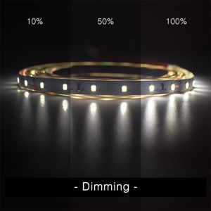 即用型Series-60LED芯片发光二极管条形照明套件DC 12/24V SMD 2835 USB连接14.4W/米2200-6500K铜体