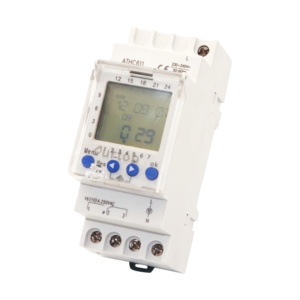 ATHC611 Digitaler Zeit schalter Ein kanal 90 Speicher Puls programmierung LCD-Anzeige Mehrsprachige DIN-Schienen halterung - Product Image 1