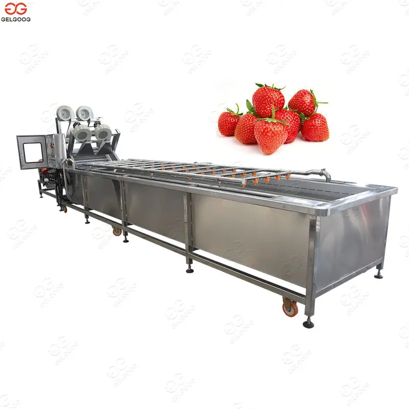 Fabriek Verse Aardbei Verwerking Apparatuur Wassen Fruit Wasmachine Prijs