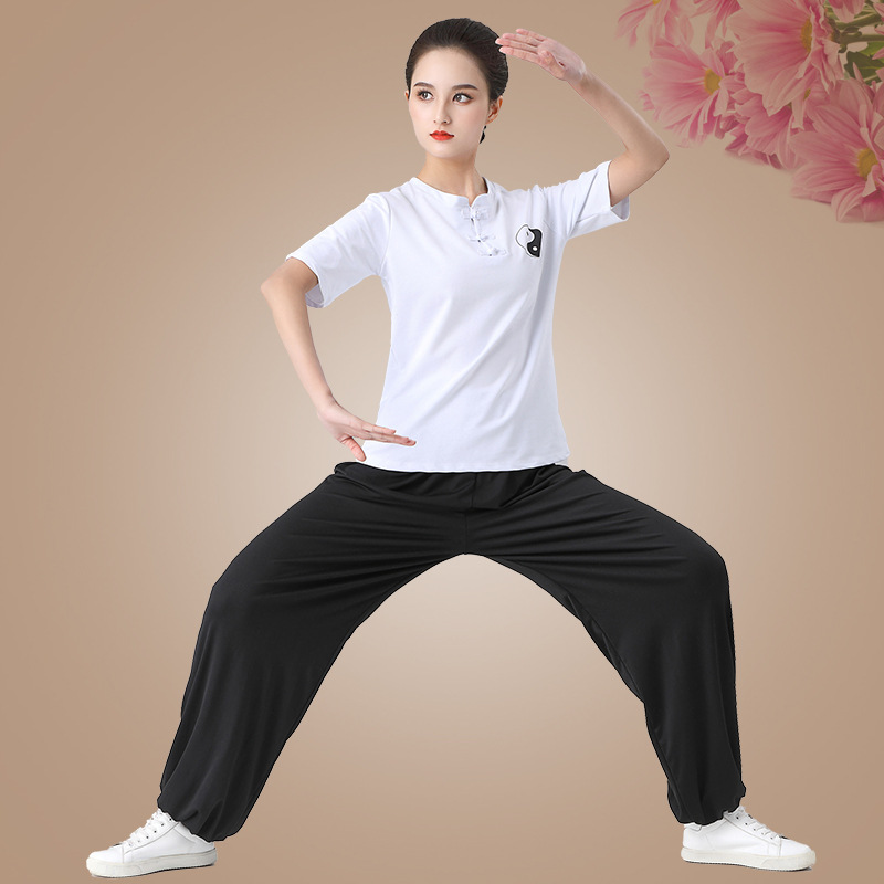 Chemise blanche à manches courtes + pantalon noir