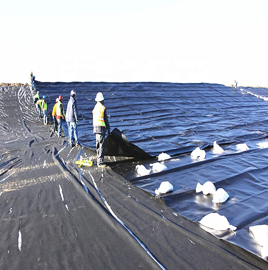 Hdpe-fábrica de alimentos, 1,0mm de espesor, resistencia química en color negro con alta resistencia