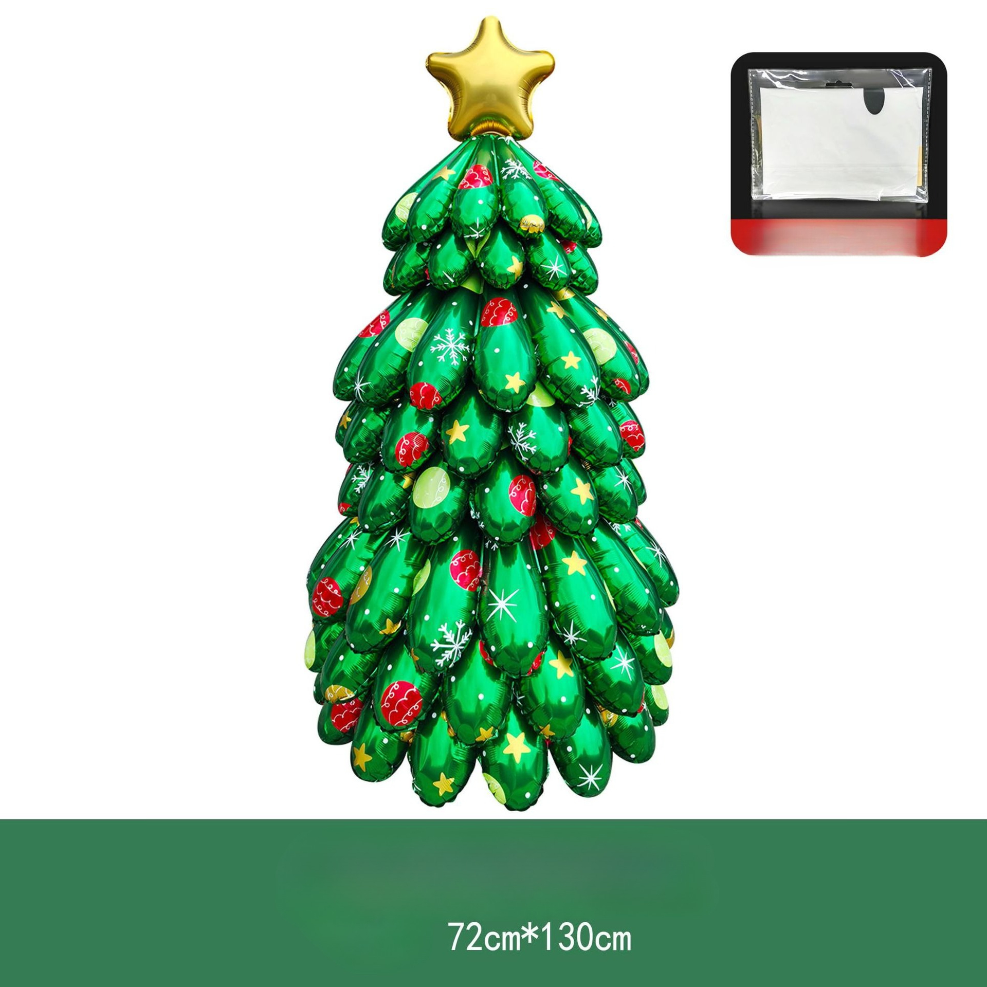 Stand up to assemble a Christmas tree