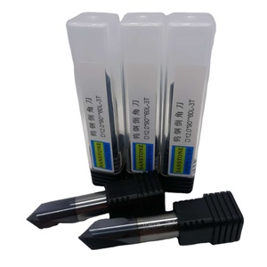 Karbür freze aracı 90 derece pah frezeler CNC 3 flüt freze kesicisi sol ve sağ rotasyon pah aracı - Product Image 4