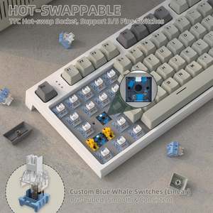 Teclado mecánico inalámbrico ATTACK SHARK K86, retroiluminación RGB programable, Teclado mecánico inalámbrico 75% con color TFT - Product Image 2