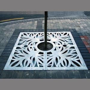 Personalizado Corten rústico quadrado árvore grade proteção Frame