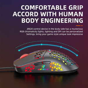 JERTECH JR820 Dongguan programmabile Macro 4800dpi 7200dpi 7d regolabile Led Rgb cablato Usb Computer Gamer Mouse da gioco - Product Image 3