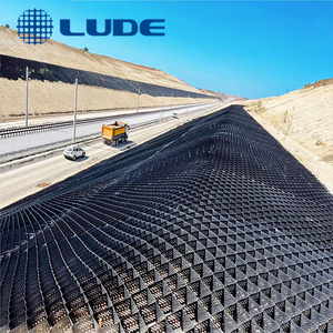 Nhựa HDPE geocell dốc bảo vệ hình thoi bê tông sỏi lưới kết cấu geocell sỏi lát ổn định geocells - Product Image 4