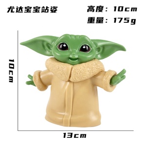 Yodas ฟิกเกอร์ PVC ตัวละครสงครามรูปดาว2ชิ้น/เซ็ตภาพยนตร์การ์ตูนน่ารักใหม่สำหรับเด็ก - Product Image 3