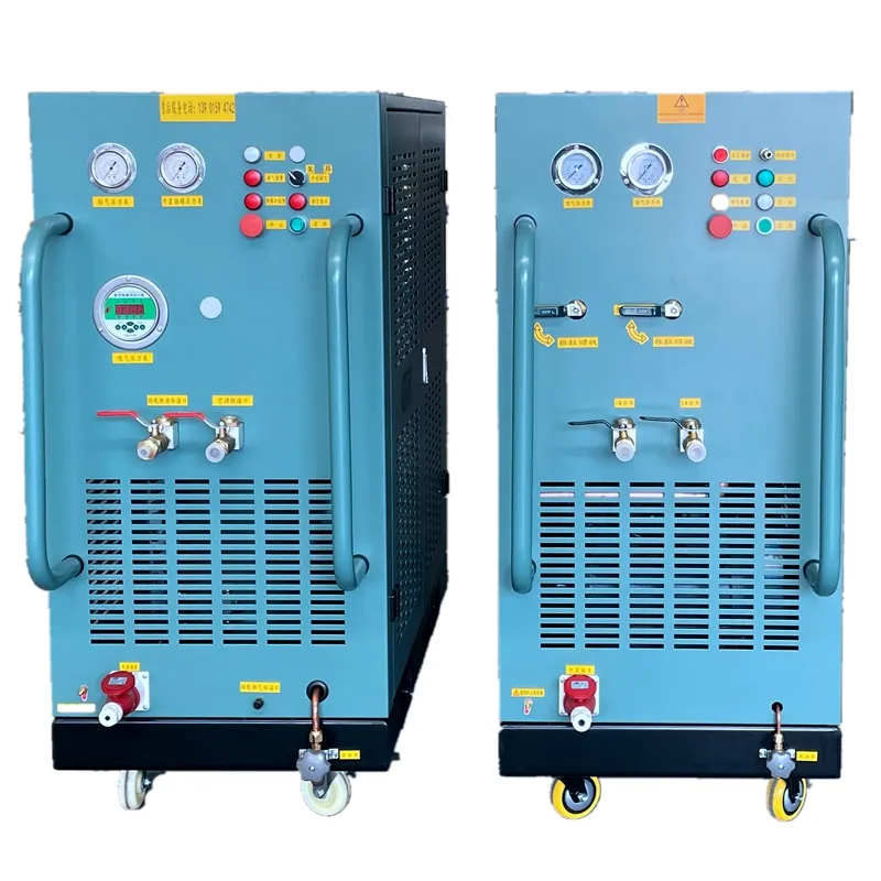 5HP réfrigérant ISO réservoir récupération de gaz machine climatiseur ac recharge machine R134a R410A pompe de récupération de vapeur