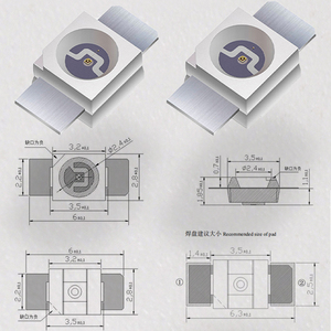 850NM ชุด LED อินฟาเรดแบบห่อหุ้มชิป SMD LED 0.1W 0.2W 0.5W IR - Product Image 3