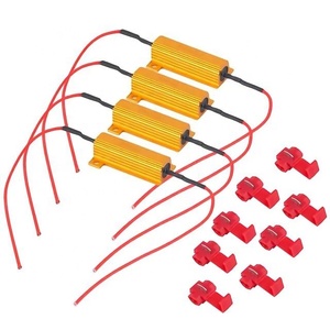 Araba LED ışık RX24 alüminyum konut direksiyon çözme direnci 50W6RJ Ohm tahribatsız kablolama kartı - Product Image 3