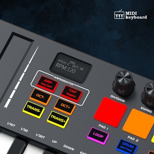 25 Key <strong>MIDI</strong> <strong>Keyboard</strong> <strong>Controller</strong> Studio With Drum Pads Ultra Portable Professional 25 Key USB <strong>MIDI</strong> Drum Pad <strong>Keyboard</strong> <strong>Controller</strong> - Product Image 5