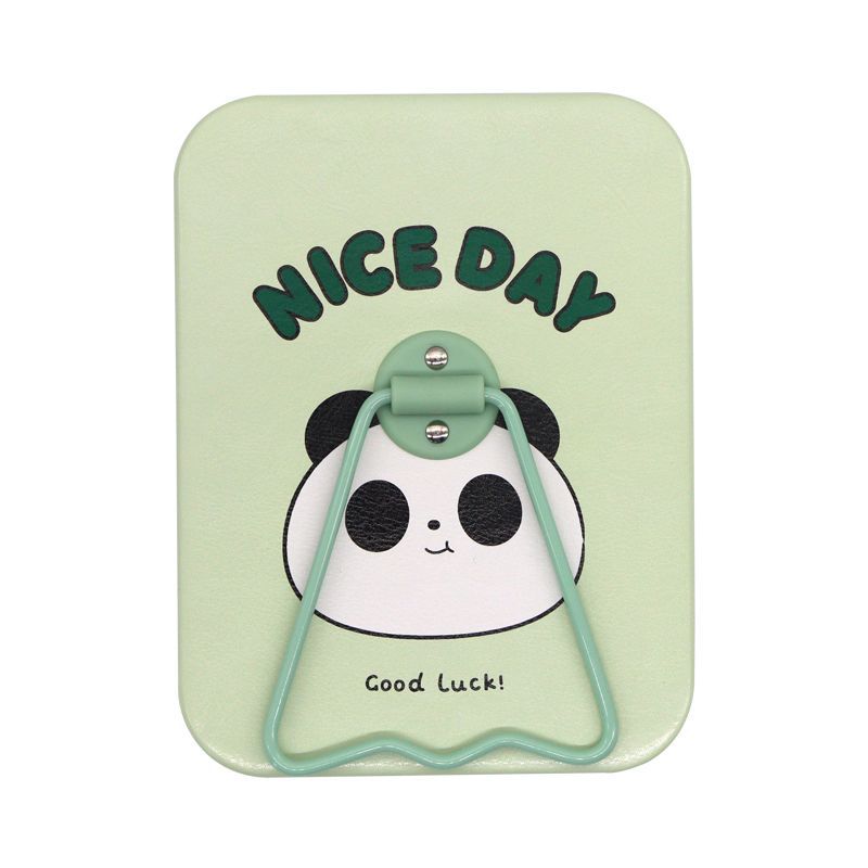 square mirror-fresh green panda