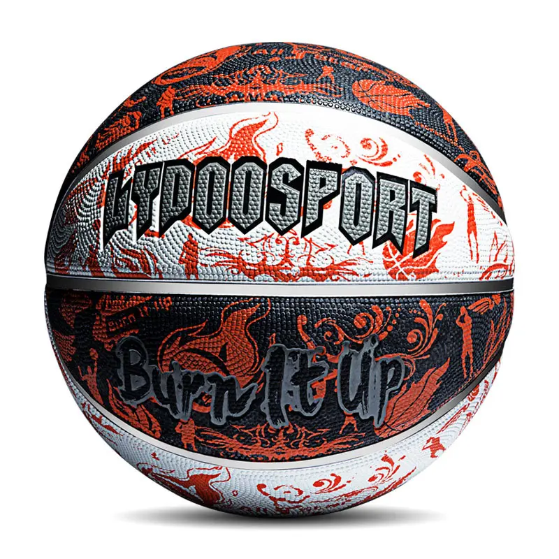 Wholesales price customize your own design logo picture size 7 outdoor indoor sport fashion inflatable basketball