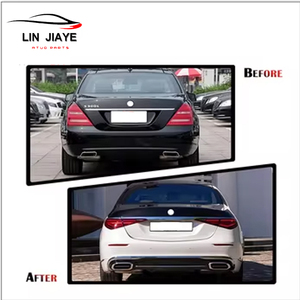 Araba aksesuarları Mercedes benz S class W221 için W221 W223 vücut kitleri yükseltme 2006-2013 facelift için 2021 W223 Maybach modeli