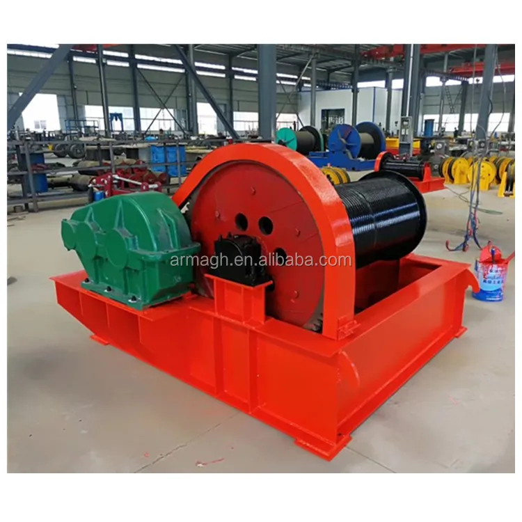steel rope drum pulling electric 20 ton winch