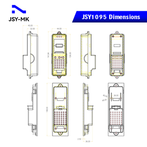 JSY1095 Hot Plug PDU Monitoramento e Controle RS485 Smart PDU <span class=keywords><strong>Meter</strong></span> com tela LCD 2 canais Temperatura Umidade Sensing Portas
