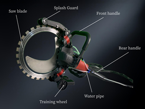 Scie à anneaux multifonctionnelle sans balais Rainureuse murale avec lame annulaire Coupeur de béton pratique - Product Image 4