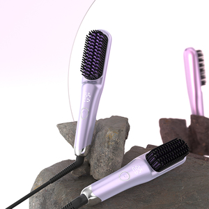 Plasma Tóc Ép Tóc Bàn Chải 9 Temp Cài Đặt 30S Mch Nhanh Chóng Sưởi Ấm Tóc Thẳng Lược Cho Người Đàn Ông Và Phụ Nữ - Product Image 3