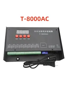 Полноцветный T-8000AC T8000AC контроллер SD карты для WS2801 WS2811 8192 пикселей водонепроницаемый программируемый цифровой контроллер - Product Image 2