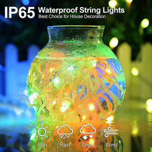 LED String Batterie Fernbedienung Silber Kupferdraht Lichterketten String Twinkle Fee LED Kupfer Lichterketten LED Fee - Product Image 4