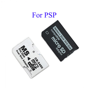 微型<span class=keywords><strong>SD</strong></span> SDHC TF到记忆棒MS Pro Duo <span class=keywords><strong>PSP</strong></span>适配器转换器卡双2插槽，用于<span class=keywords><strong>PSP</strong></span> 1000 2000 3000 - Product Image 1