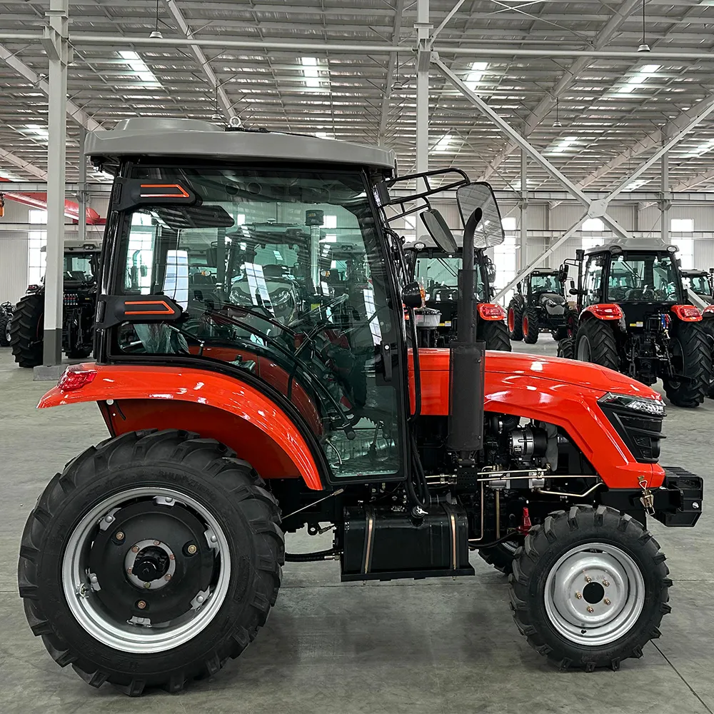 QILU 2024 traktor mini mesin pemotong rumput 4wd traktor 25HP 30HP 35HP 40HP 50HP 60HP 70HP Harga traktor mini dengan kabin