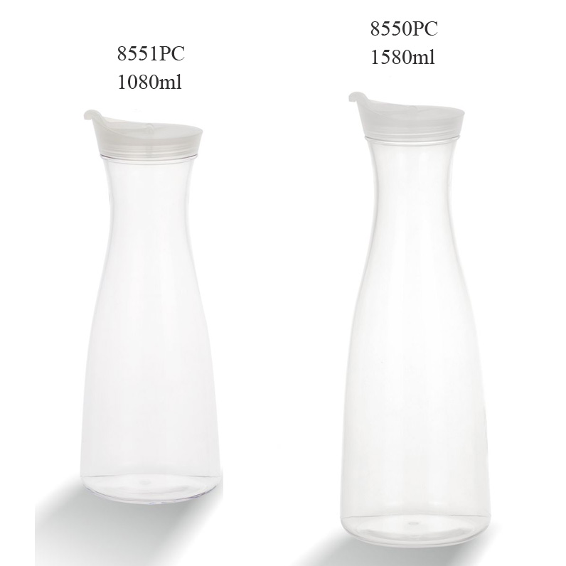 Barware 1140ml Unbreakable Ice Lip Jug with Spout Plastic Beer Pitcher 43oz Polycarbonate Beer Jug