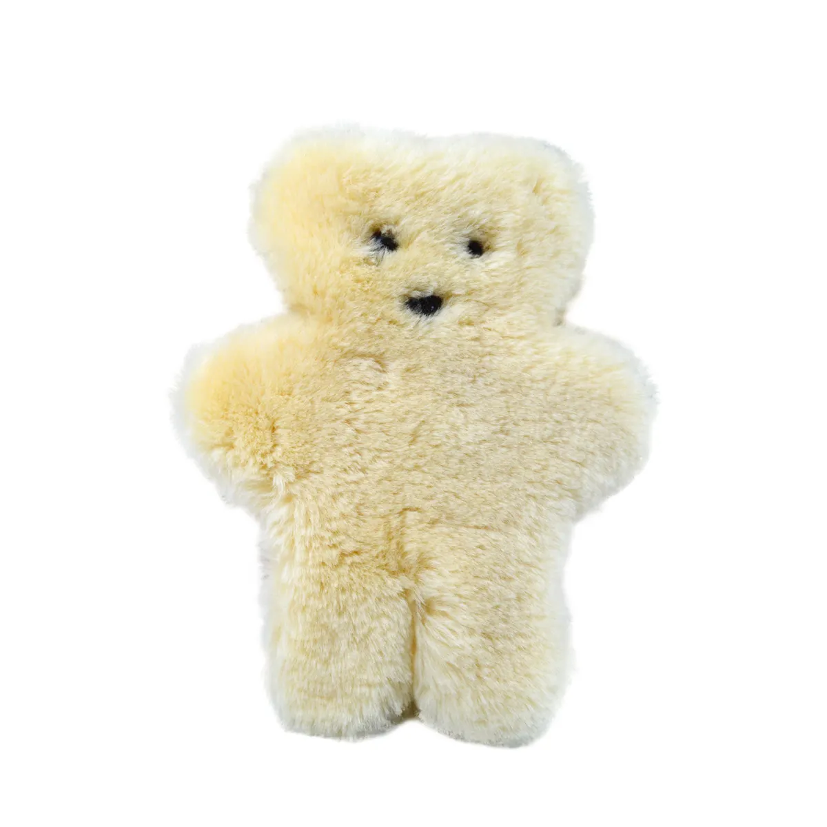 Simpatico giocattolo di lusso in lana per adulti all'ingrosso in pelliccia di montone peluche di san valentino orsacchiotto