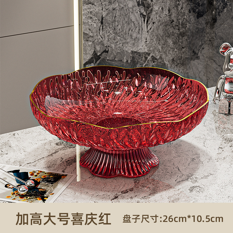 Transparent Red - High-Legged Drain