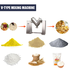Kimyasal gıda elektrikli laboratuvar Blender yüksek verimli kurutma toz V tipi karıştırma makinesi şekli karıştırma mikseri - Product Image 2