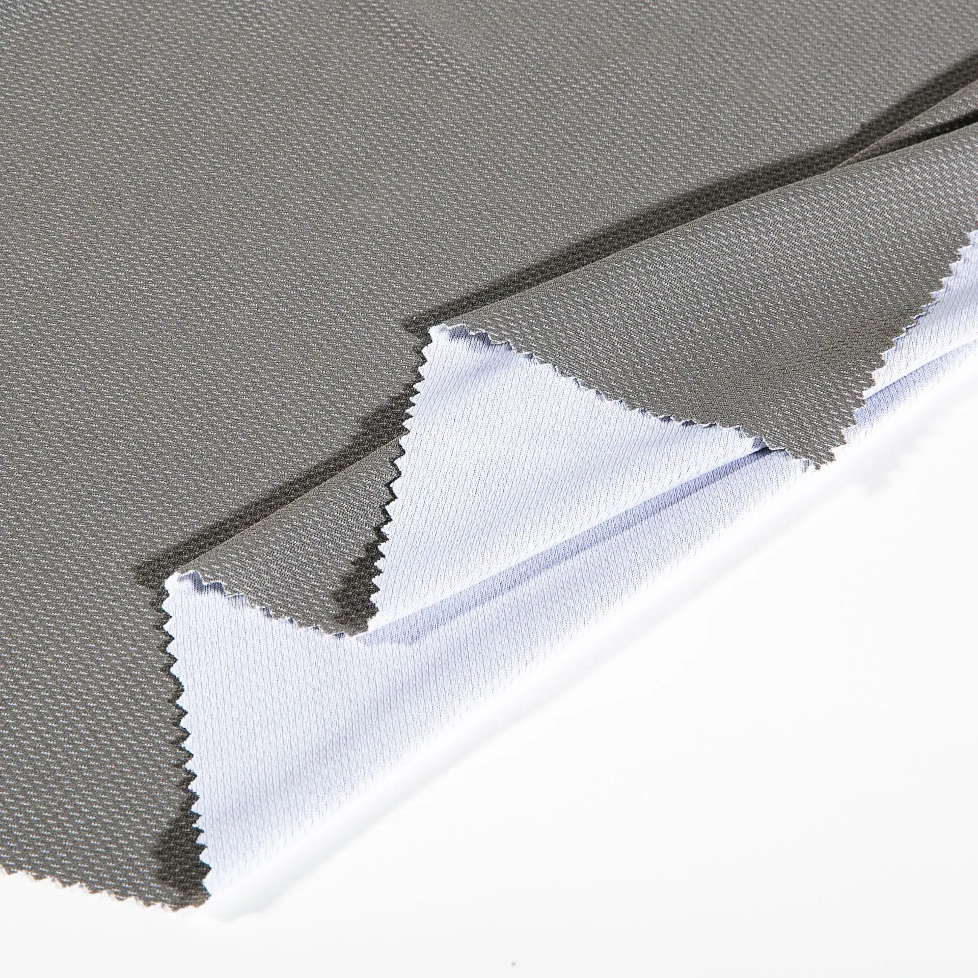 Usine tissu personnalisé 100% Polyester écologique bambou charbon de bois fibre oiseau oeil maille tricoté tissu pour vêtements de sport