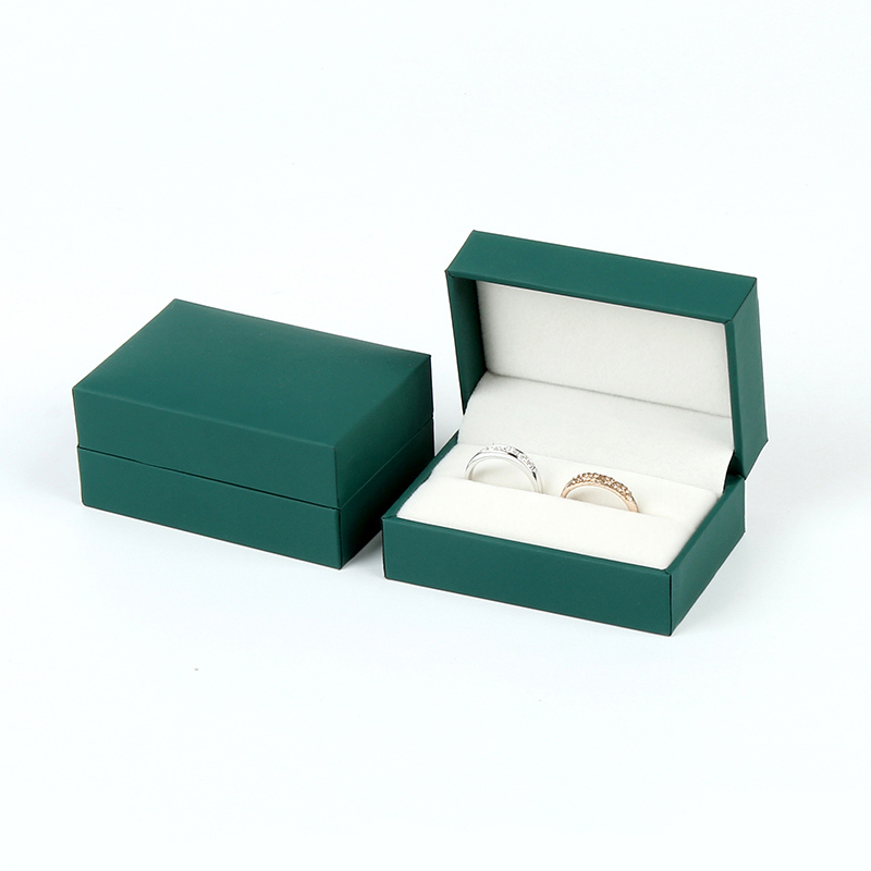 Green wedding ring box