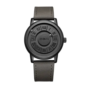 DOM 1345 il concetto di tendenza nuovo orologio da uomo personalità creativo a scorrimento forza magnetica orologio di moda per gli uomini impermeabile - Product Image 6