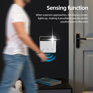 Zemismart Tuya ZigBee DIY名称智能墙壁开关，带液晶显示器 | 轻型触摸面板 | 与Alexa谷歌智能生活合作
