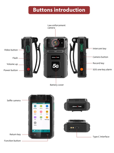 Smart Security Cameras with Android 5G Cam for Government Audio Video Intercom Long Hours Body <strong>Camera</strong> with Big Screen