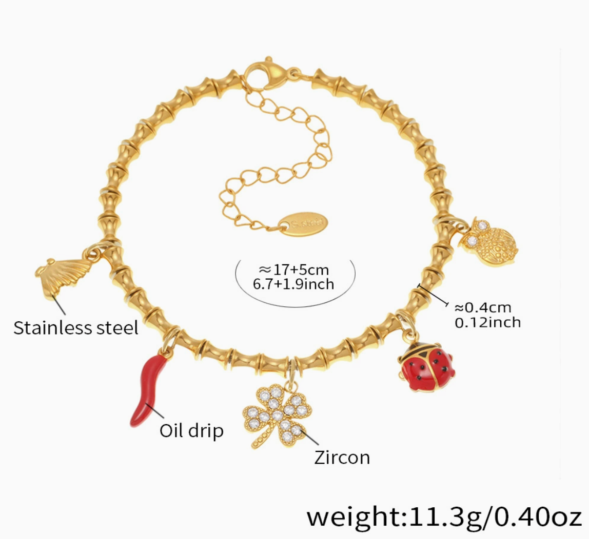 Bracelet Style5 Four-leaf clover