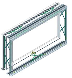 Alta estanqueidad al agua y al aire Muro de cortina Ventana de apertura paralela Aislamiento acústico Ventanas emergentes paralelas de aluminio - Product Image 5